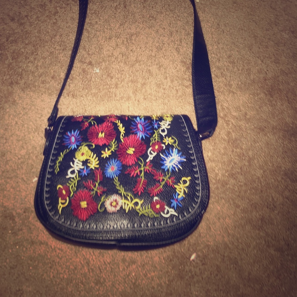 Nordstrom Rack embroider over the shoulder bag.